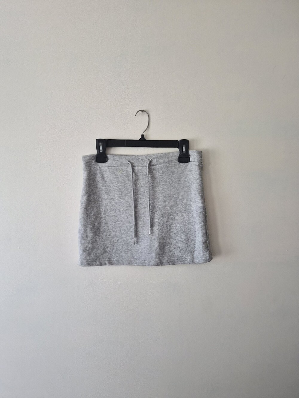 Gray Drawstring Mini Skirt - Women's Casual Skirt